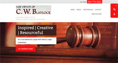 Desktop Screenshot of blaylocktrafficlaw.com