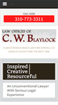 Mobile Screenshot of blaylocktrafficlaw.com